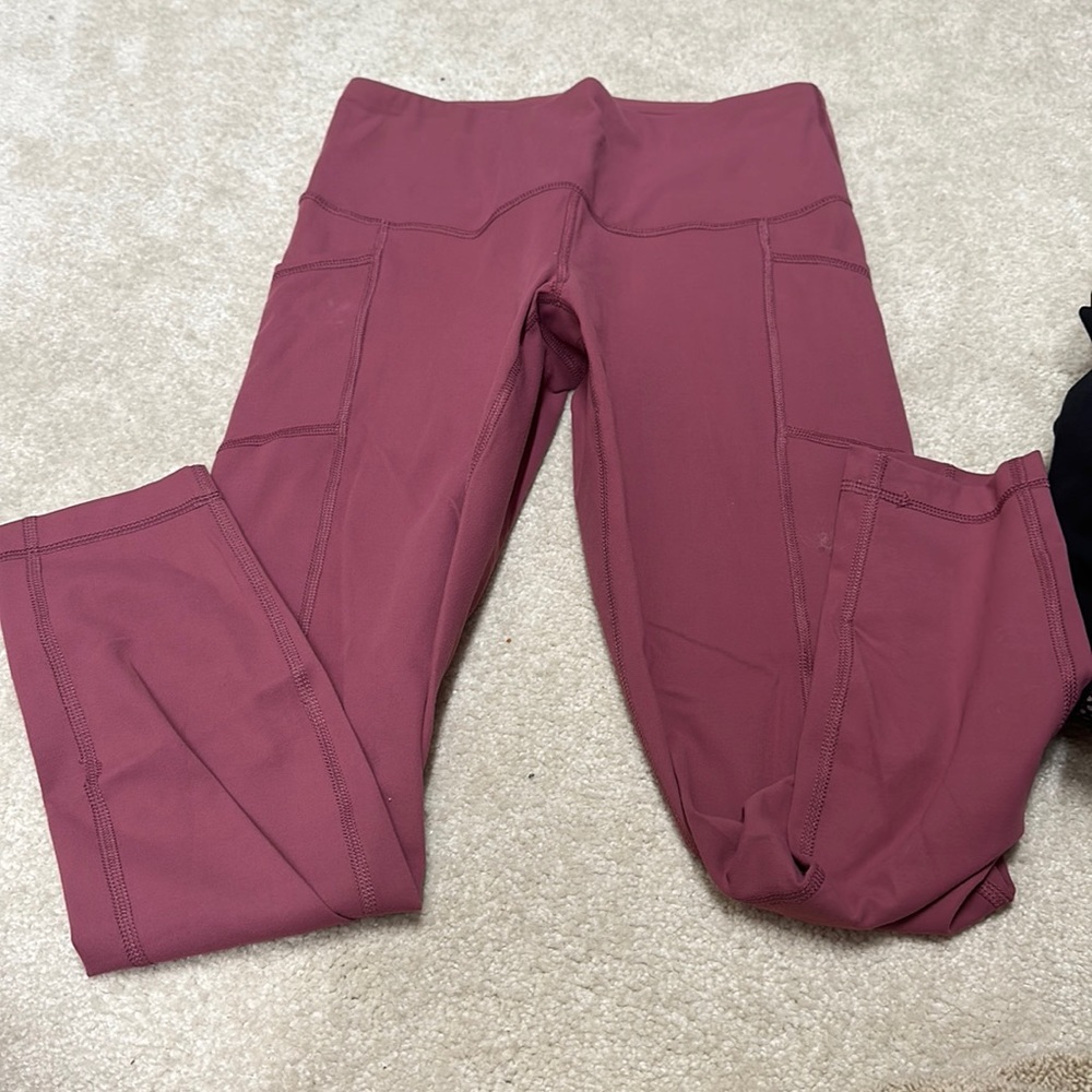 Rosey pink yoga with side pocket